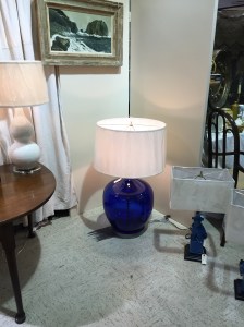lamp and painting