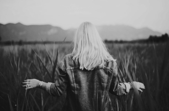 woman in field
